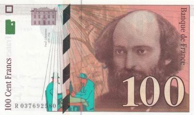 France 100 Francs - C�zanne - 1997 - Series R.037