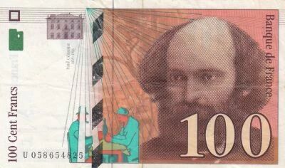 France 100 Francs - C�zanne - 1998 -  S�rie U