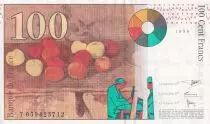France 100 Francs - Cezanne - 1998 - Letter T - XF to AU - P.158