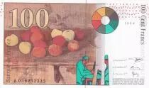 France 100 Francs - Cézanne - 1998 - Lettre A