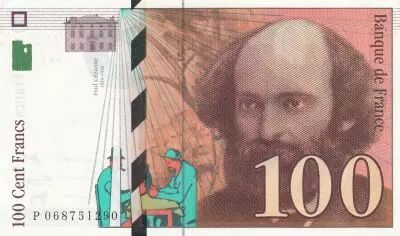France 100 Francs - Cezanne - 1998 - Serial P