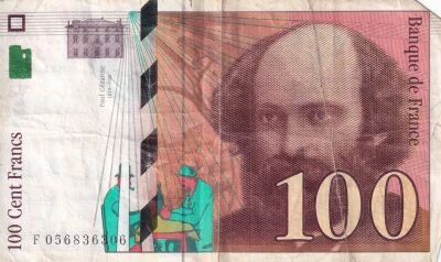 France 100 Francs - C�zanne - 1998 - S�rie F