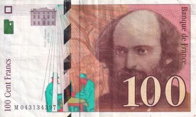 France 100 Francs - C�zanne - 1998 - S�rie M