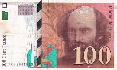 France 100 Francs - C�zanne - 1998 - Series J