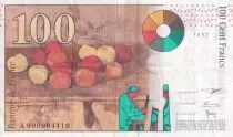 France 100 Francs - Cézanne - Petit numéro - 1997 - A000004410 - F.74.01A