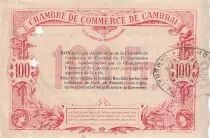 France 100 Francs - Chambre de Commerce Cambrai  - 15-09-1914 - 5ème Série