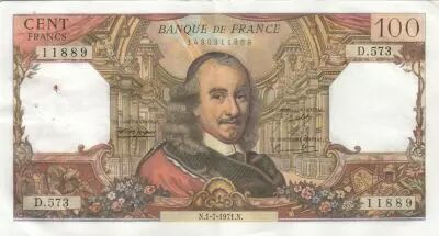 France 100 Francs - Corneille - 01-07-1971 - S�rie D.573