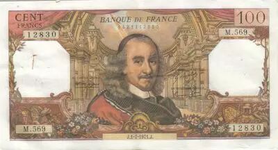 France 100 Francs - Corneille - 01-07-1971 - S�rie M.569