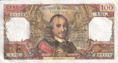 France 100 Francs - Corneille - 02-01-1976 - X.921