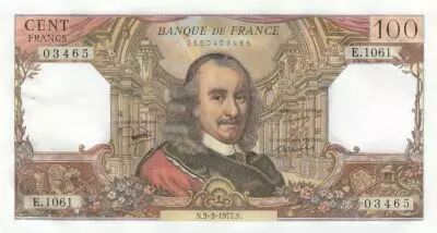 France 100 Francs - Corneille - 03-03-1977 - S�rie E.1061