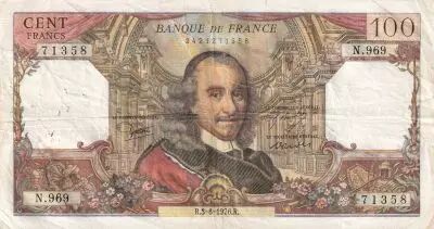 France 100 Francs - Corneille - 03-06-1976 - S�rie N.969