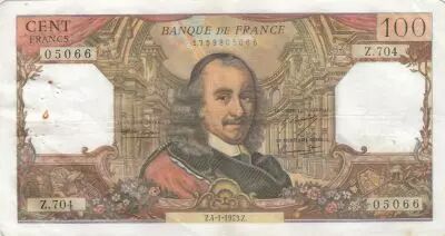 France 100 Francs - Corneille - 04-01-1973 - Serial Z.704