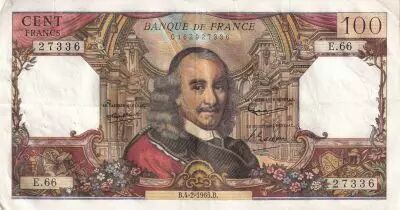 France 100 Francs - Corneille - 04-02-1965 - S�rie E.66 - F.65.06