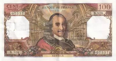 France 100 Francs - Corneille - 04-02-1971 - S�rie N.528