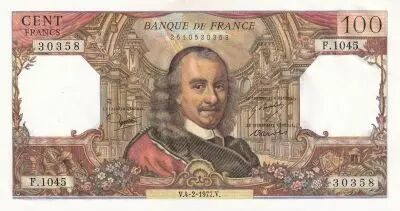 France 100 Francs - Corneille - 04-02-1977 - S�rie F.1045