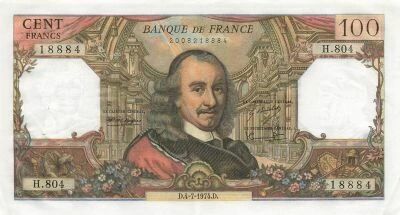 France 100 Francs - Corneille - 04-07-1974 - S�rie H.804