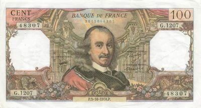 France 100 Francs - Corneille - 05-10-1978 - S�rie G.1207