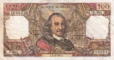 France 100 Francs - Corneille - 06-11-1975 - S�rie K.902