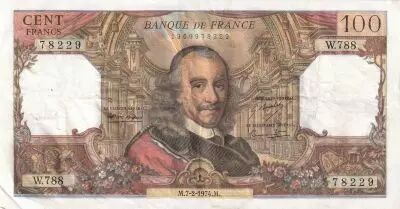 France 100 Francs - Corneille - 07-02-1974 - S�rie W.788