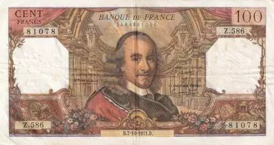France 100 Francs - Corneille - 07-10-1971 - S�rie Z.586