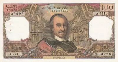 France 100 Francs - Corneille - 08-11-1973 - S�rie A.771