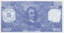 France 100 Francs - Corneille - School banknote - 1964