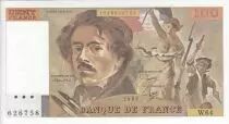 France 100 Francs - Delacroix  - 1983 - Serial W.64