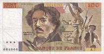 France 100 Francs - Delacroix - 1978 - Serial A.7 - P.154