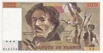 France 100 Francs - Delacroix - 1978 - Serial F.2 - P.154