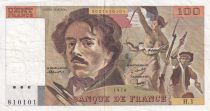 France 100 Francs - Delacroix - 1978 - Serial H.1 - P.154