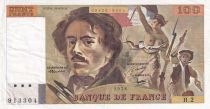 France 100 Francs - Delacroix - 1978 - Serial H.2 - P.154