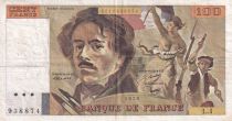 France 100 Francs - Delacroix - 1978 - Serial L.1 - P.154