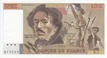 France 100 Francs - Delacroix - 1978 - Serial N.1