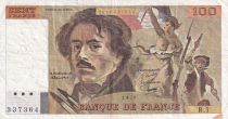 France 100 Francs - Delacroix - 1978 - Serial R.1 - P.154