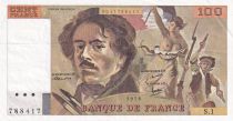 France 100 Francs - Delacroix - 1978 - Serial S.1 - P.154
