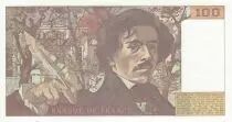 France 100 Francs - Delacroix - 1978 - Serial U.2