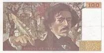 France 100 Francs - Delacroix - 1978 - Serial V.2 - Crossed out letters - P.154