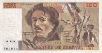 France 100 Francs - Delacroix - 1978 - Serial W.3 - P.154
