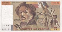 France 100 Francs - Delacroix - 1978 - Serial W.6 - P.154