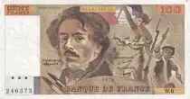 France 100 Francs - Delacroix - 1978 - Serial W.6 - P.154