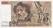 France 100 Francs - Delacroix - 1978 - Serial W.7 - P.154