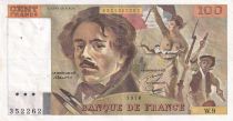 France 100 Francs - Delacroix - 1978 - Serial W.9 - P.154