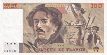 France 100 Francs - Delacroix - 1978 - Serial Z.4 - P.154