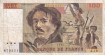 France 100 Francs - Delacroix - 1979 - Serial A.19 - P.154