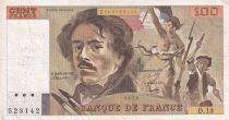 France 100 Francs - Delacroix - 1979 - Serial D.13