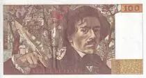 France 100 Francs - Delacroix - 1979 - Serial H.16 - P.154
