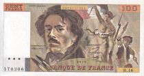 France 100 Francs - Delacroix - 1979 - Serial H.16 - P.154
