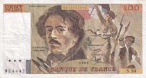 France 100 Francs - Delacroix - 1980 - Serial S.34