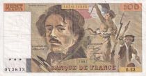 France 100 Francs - Delacroix - 1981 - Serial E.54