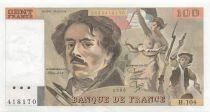 France 100 Francs - Delacroix - 1986 - Serial H.104